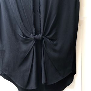 Black Helmut Lang sleeveless blouse